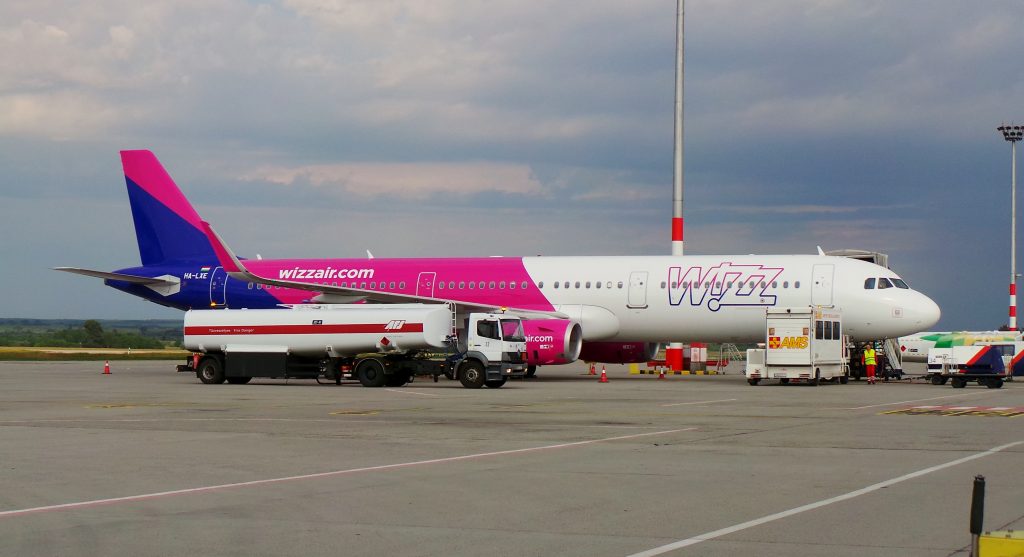 A321 HA-LXE w całej okazałości na lotnisku w Budapeszcie 